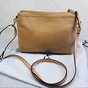 Lo & Sons The Pearl Crossbody or Wristlet in Sand